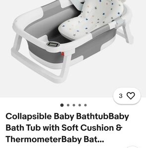 Foldable Baby Bathtub with Star Cushion